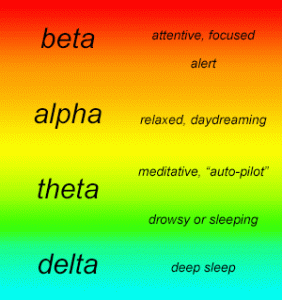 description of the various frequencies used by the brain